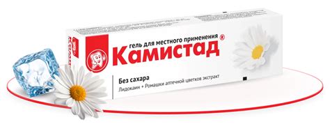 Камистад® — гель для уменьшения болевого синдрома полости рта, десен и ...