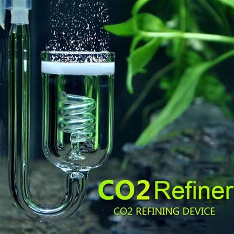 Glass Co2 Aquarium Diffuser Water Plant Tank Co2 Reactor Atomizer