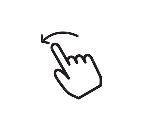 Premium Vector Finger Hand Gesture Icon Vector Logo Design Template