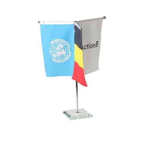 F30 3 Sides Types Table Flag Pole Telescoping Stainless Steel Table