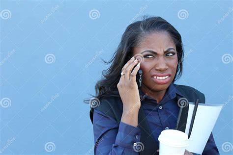 Closeup Portrait Upset Sad Skeptical Unhappy Serious African Woman