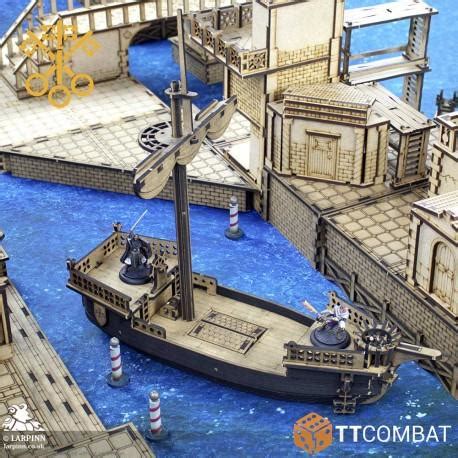 Tabletop Scenics Vatican Cog Mdf Terrain Rpg Scenery Boat Ship