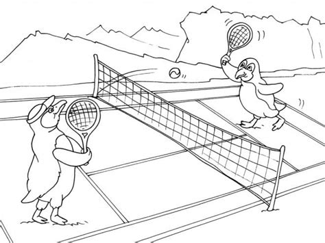 Coloriage Le Gar On Joue Au Tennis T L Charger Et Imprimer Gratuit