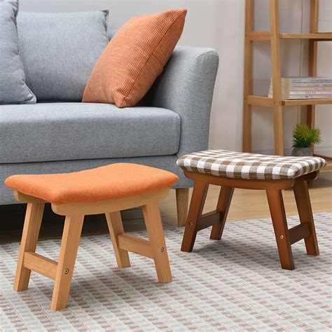 Solid Wood Stool Living Room Sofa Stool Changing Shoe Stool Adult