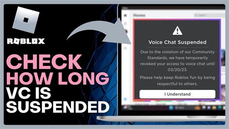 How To Check How Long Your Vc Is Suspended On Roblox Easy Way Youtube