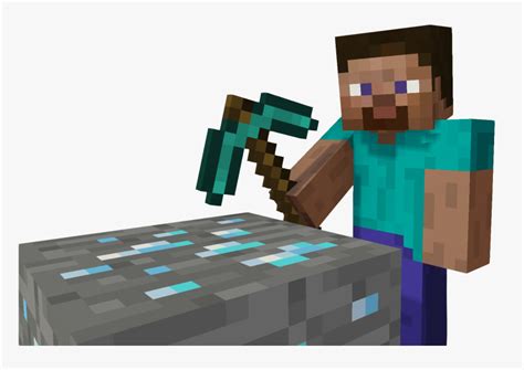 Minecraft Steve With Diamond Pickaxe