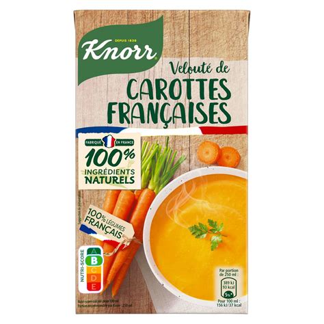 Knorr Velout De Carottes Fran Aises L Pas Cher Auchan Fr