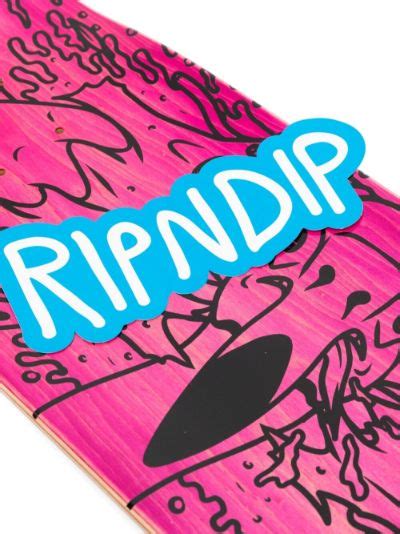 Skull Face Flamingo Skateboard Deck Ripndip Eraldo