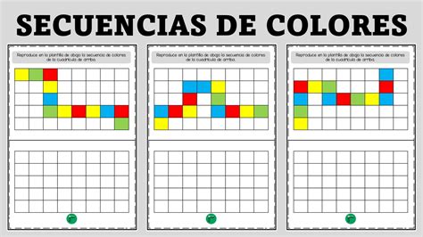 Juegos De Secuencias De Colores Ficha De Actividad Completar La The