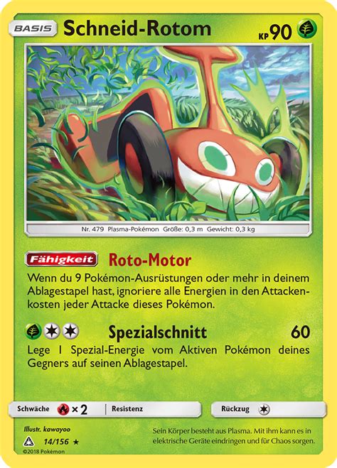 Schneid Rotom Wert Bild K Nstler Seltenheit Pokemonkarte De