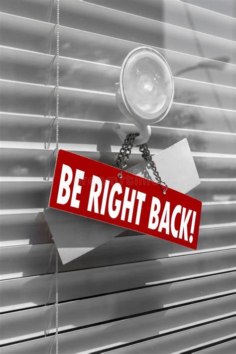 Be Right Back Sign Stock Photos - Free & Royalty-Free Stock Photos from Dreamstime