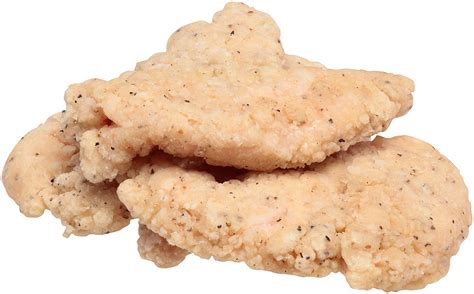 Uncooked Southern Barrel Breaded Par Fried Chicken Tender Fritters