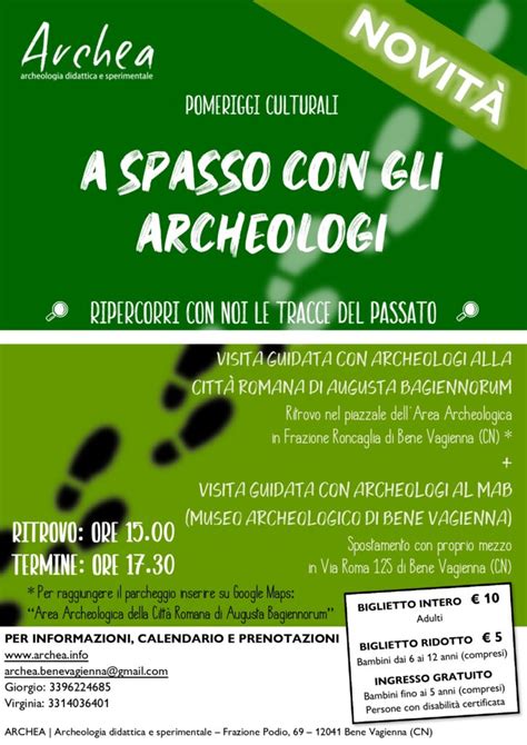 A SPASSO CON GLI ARCHEOLOGI ARCHEA Archeologia Didattica E