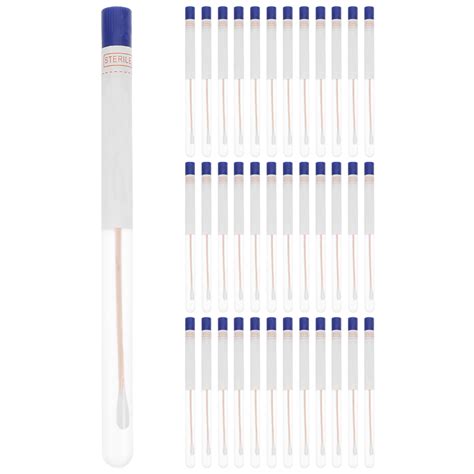 BERTDOMD 100pcs Nasal Swab Disposable Swab Specimen Collection Swab Sample Detection Supply ...