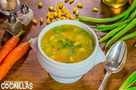 Receta De Sopa De Ma Z China Con Verduras Plato Para Sorprender