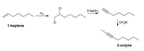 Show How To Prepare The Given Compound From 1 Heptene 2 Oc Quizlet