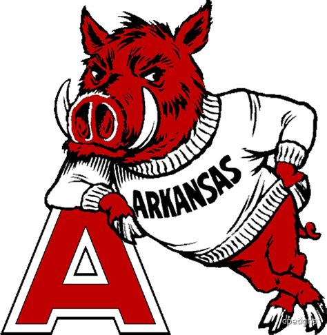 "Vintage Arkansas Razorback" Stickers by cpetigna | Redbubble