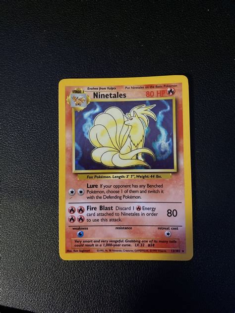 Pokémon Tcg Ninetales Base Set 12102 Holo Shadowless Holo Rare Ebay