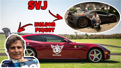 Nelson Piquet De Ferrari Na Pista And Aventador Svj No Role Youtube