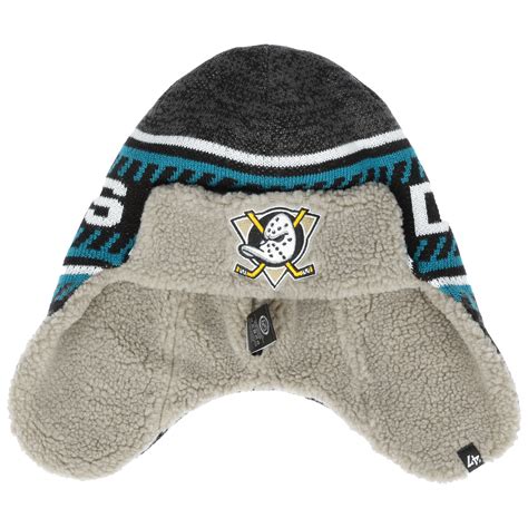 Anaheim Ducks Earflaps Beanie By 47 Brand 3495