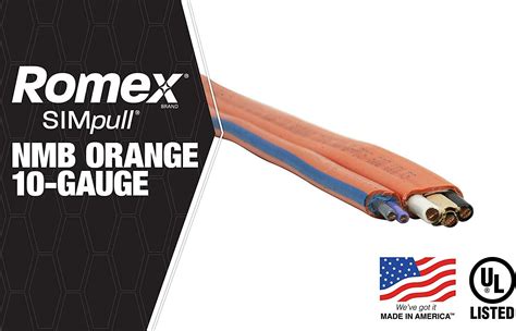 Southwire 25 103 Romex Simpull Nm B Indoor Electrical Wire Orange