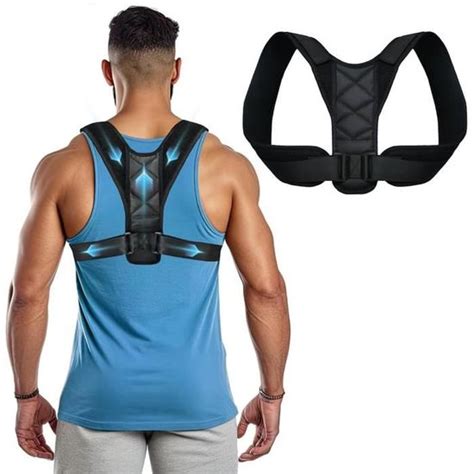 Correcteur De Posture Réglable Redresse Dos Pour Homme Ou Femme