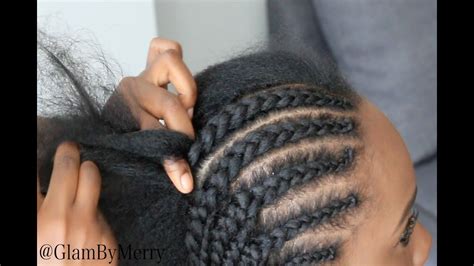 How To Cornrow For Beginners Youtube