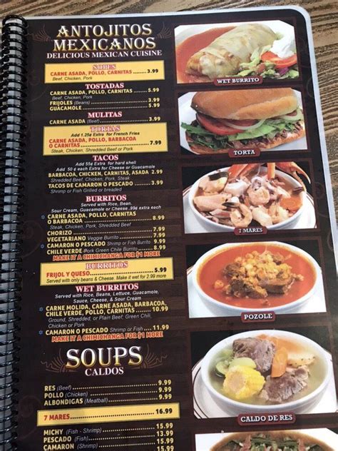 Menu At Taco Giro Mexican Grill Seafood Restaurant Casa Grande