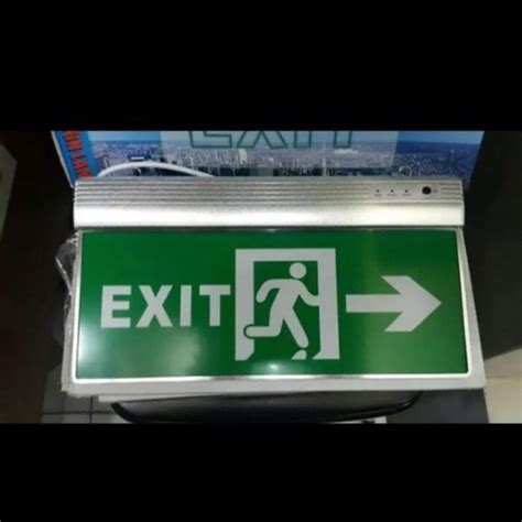 Lampu Exit Led Arcylic Lampu Darurat Emergency Exit Lampu Sign