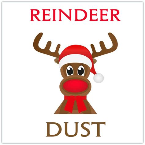 Christmas Stickers Reindeer Dust T Crafts Favours Ebay