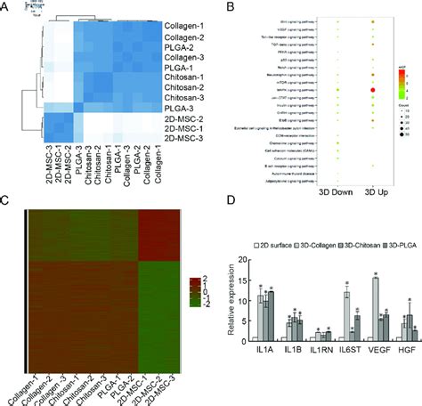 Microarray Analysis Of Mscs Cultured On 3d Scaffolds And 2d Scaffolds Download Scientific