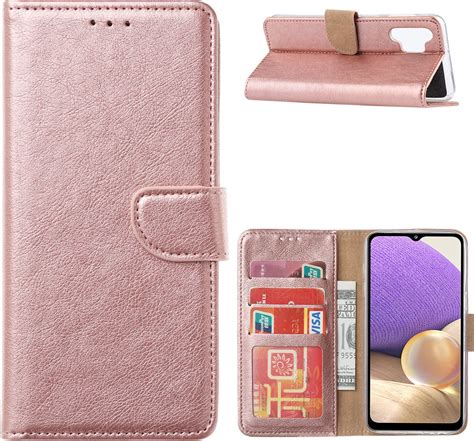 Samsung A13 Hoesje Rose Goud Bookcase Samsung Galaxy A13 4G Hoesje