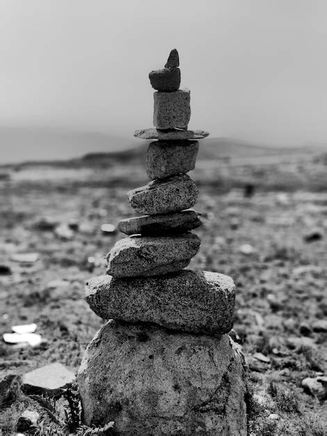 Premium Photo Stacked Stones On Land