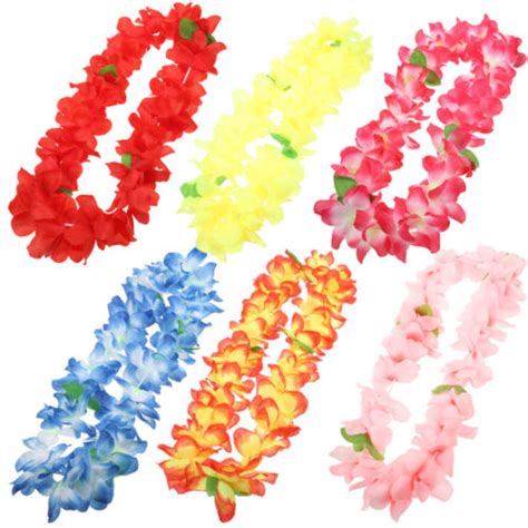 6 Pcs Partyzubehör Luau Partydekoration Hawaiianische Lei Sommer eBay