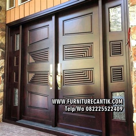 Pintu Utama Rumah Mewah Kayu Jati Toko Furniture Cantik Jepara