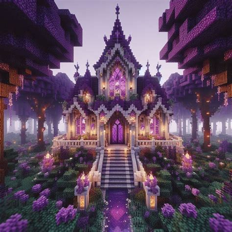 Amethyst Mansion Explore The Beauty Of This Minecraft Home