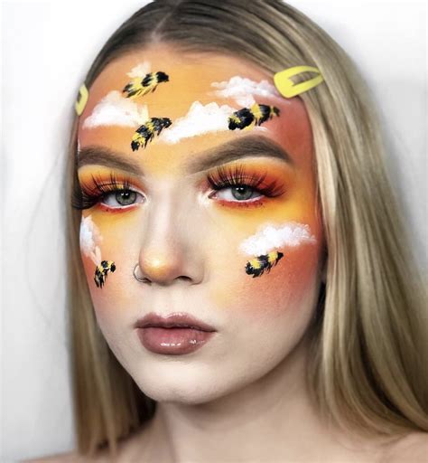 For The Bees Makeup Look Bee Makeup Fantasy Makeup Halloween Makeup Inspiration