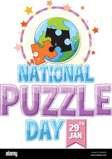 National Puzzle Day Banner Design illustration Stock Vector Image & Art - Alamy