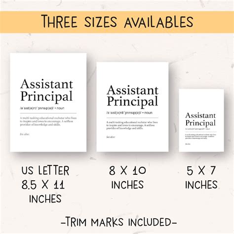 Assistant Principal Ts Ideas Teacher Appreciation Poster Etsy