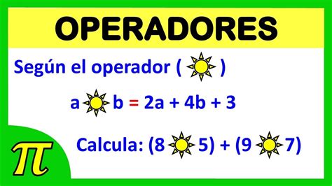 Operadores matemáticos razonamiento matemático ejercicio resuelto