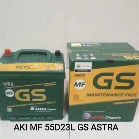 Jual Aki Mobil Toyota Kijang Inova GS ASTRA Aki Kering 60 Ah 12v 55D23L