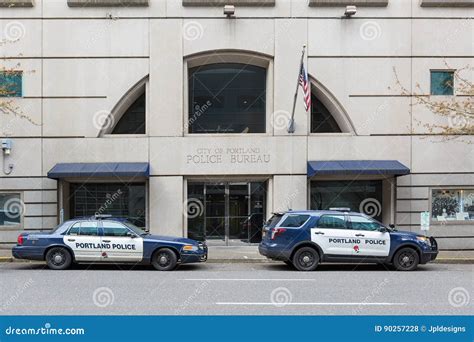 Portland Police Bureau In Downtown Portland Editorial Stock Photo