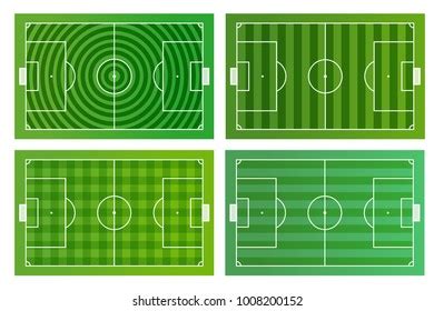 Different Green Football Fields Vector Infographic Stock Vector (Royalty Free) 1008200152 ...