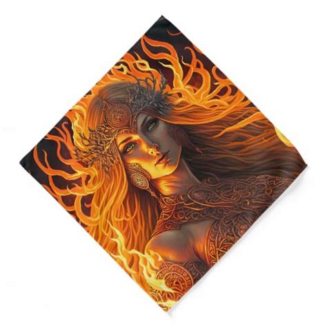 Celtic Fire Goddess Brighid Imbolc Altar Cloth Bandana | Zazzle