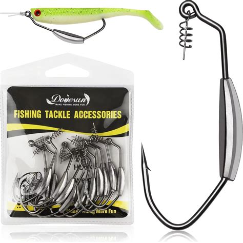 Dovesun Pcs Weighted Swimbait Hooks Weighted Fishing Hooks Saltwater