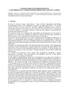 LA RESPONSABILITÀ DEI PROFESSIONISTI E LA la responsabilit 192 dei