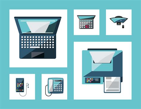 Icons Office Devices 4817202 Vector Art At Vecteezy