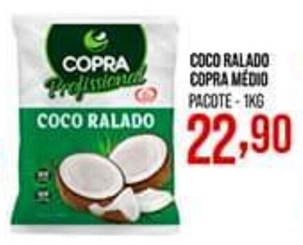 COCO RALADO COPRA MEDIO PACOTE 1KG oferta na Decisão Atacarejo