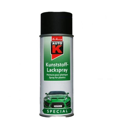 Auto K Peinture Aérosol Pour Plastique 400ml Noir Leroy Merlin