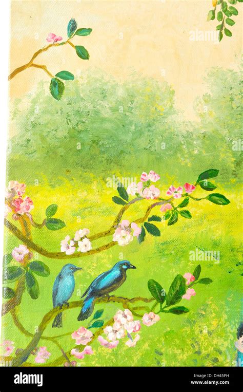 Birds Sitting On A Branch Painting Watercolor Painting Of Cardinal